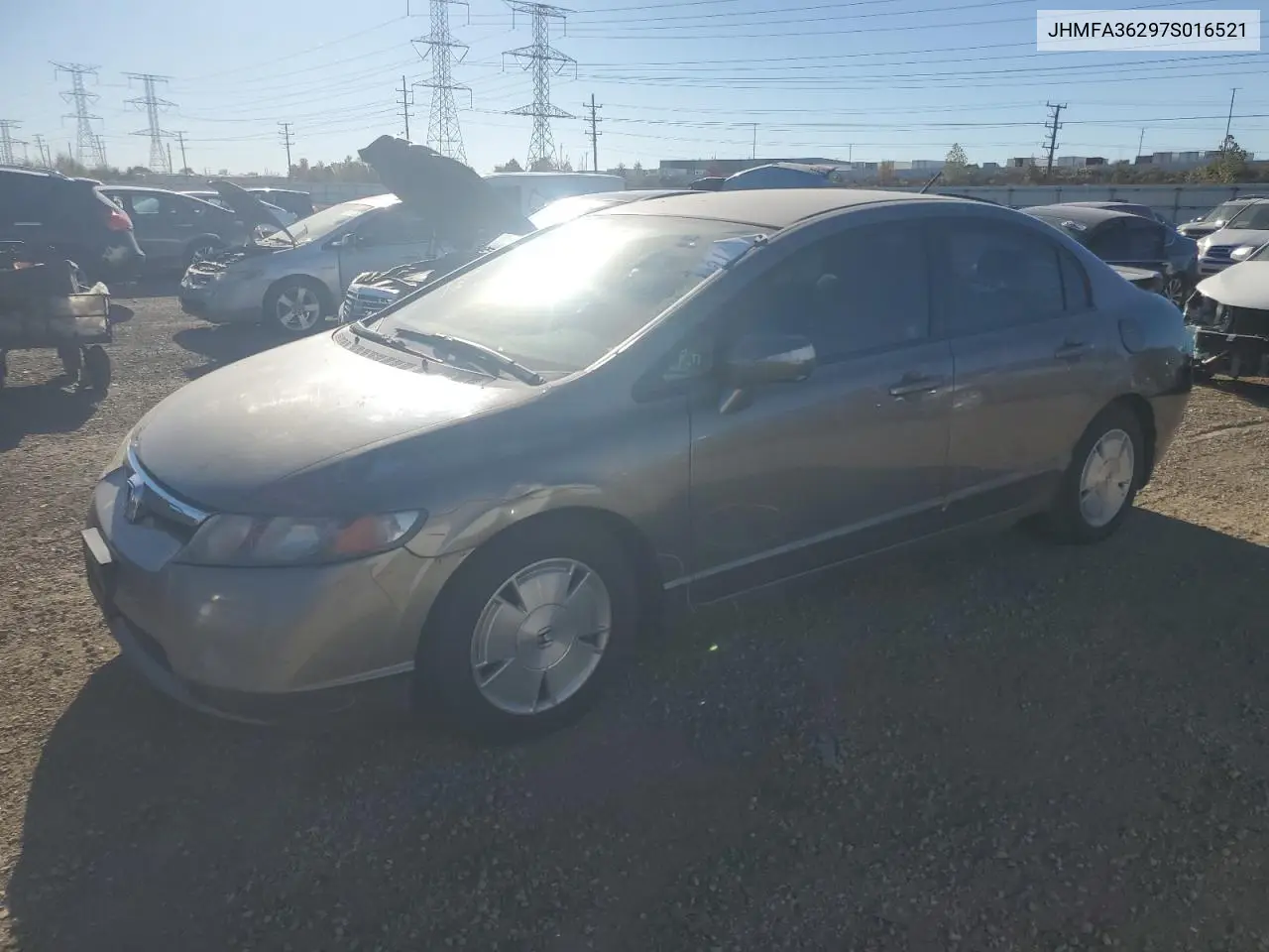 JHMFA36297S016521 2007 Honda Civic Hybrid