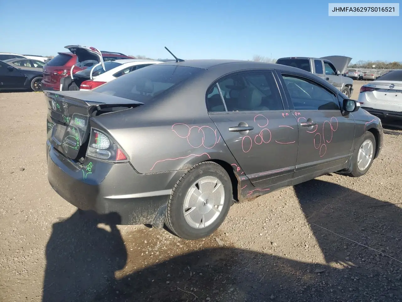 JHMFA36297S016521 2007 Honda Civic Hybrid