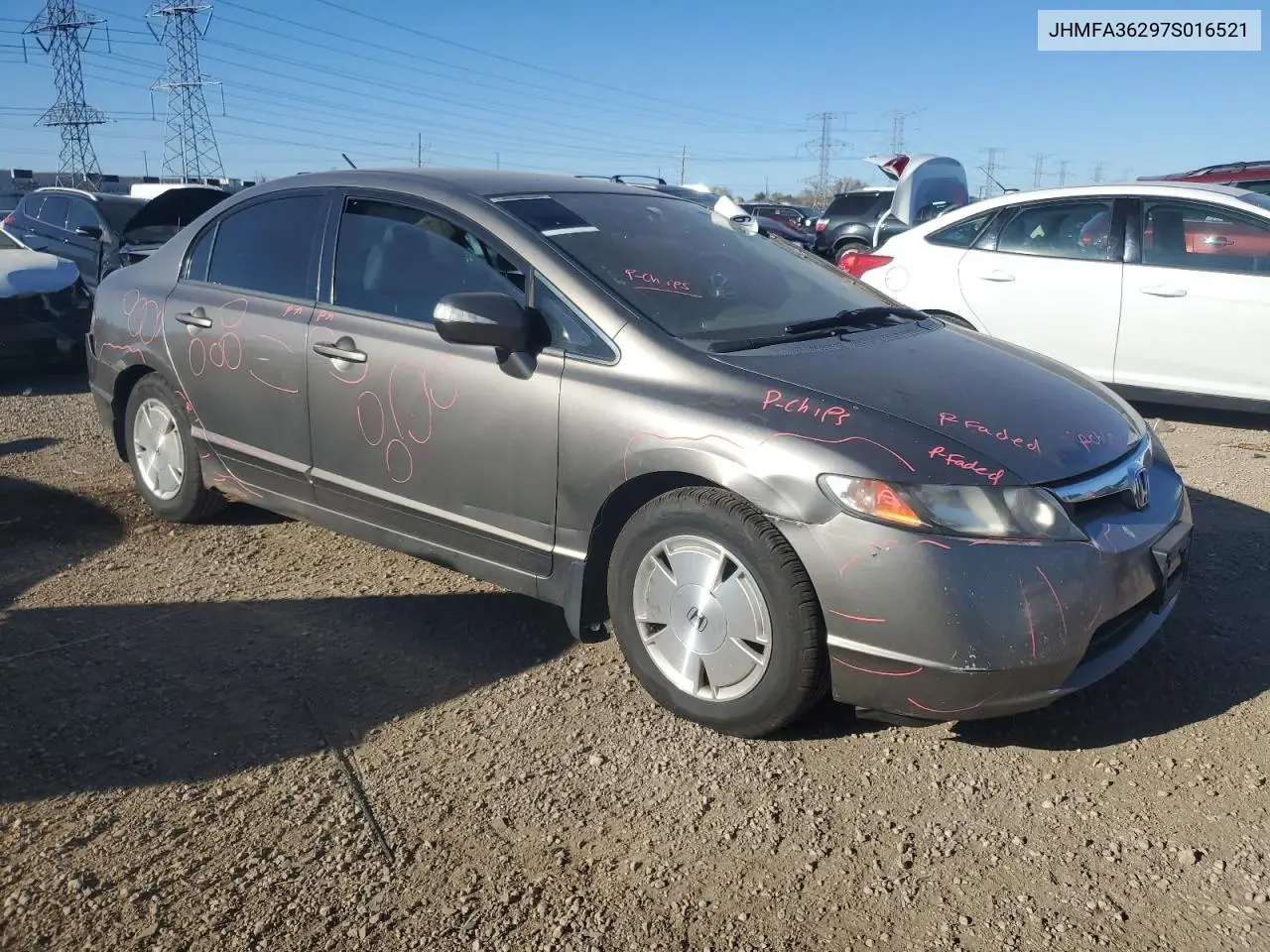 JHMFA36297S016521 2007 Honda Civic Hybrid