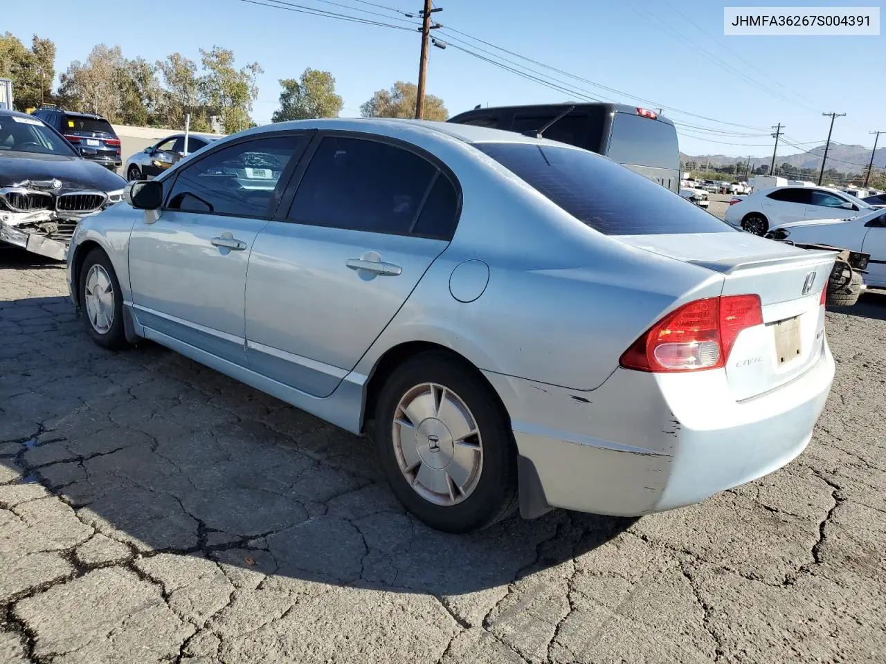 JHMFA36267S004391 2007 Honda Civic Hybrid