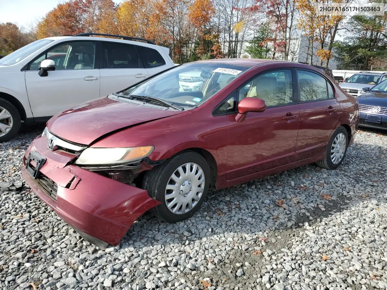 2HGFA16517H503463 2007 Honda Civic Lx