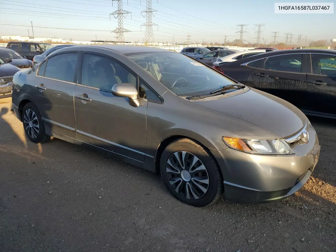 1HGFA16587L037467 2007 Honda Civic Lx
