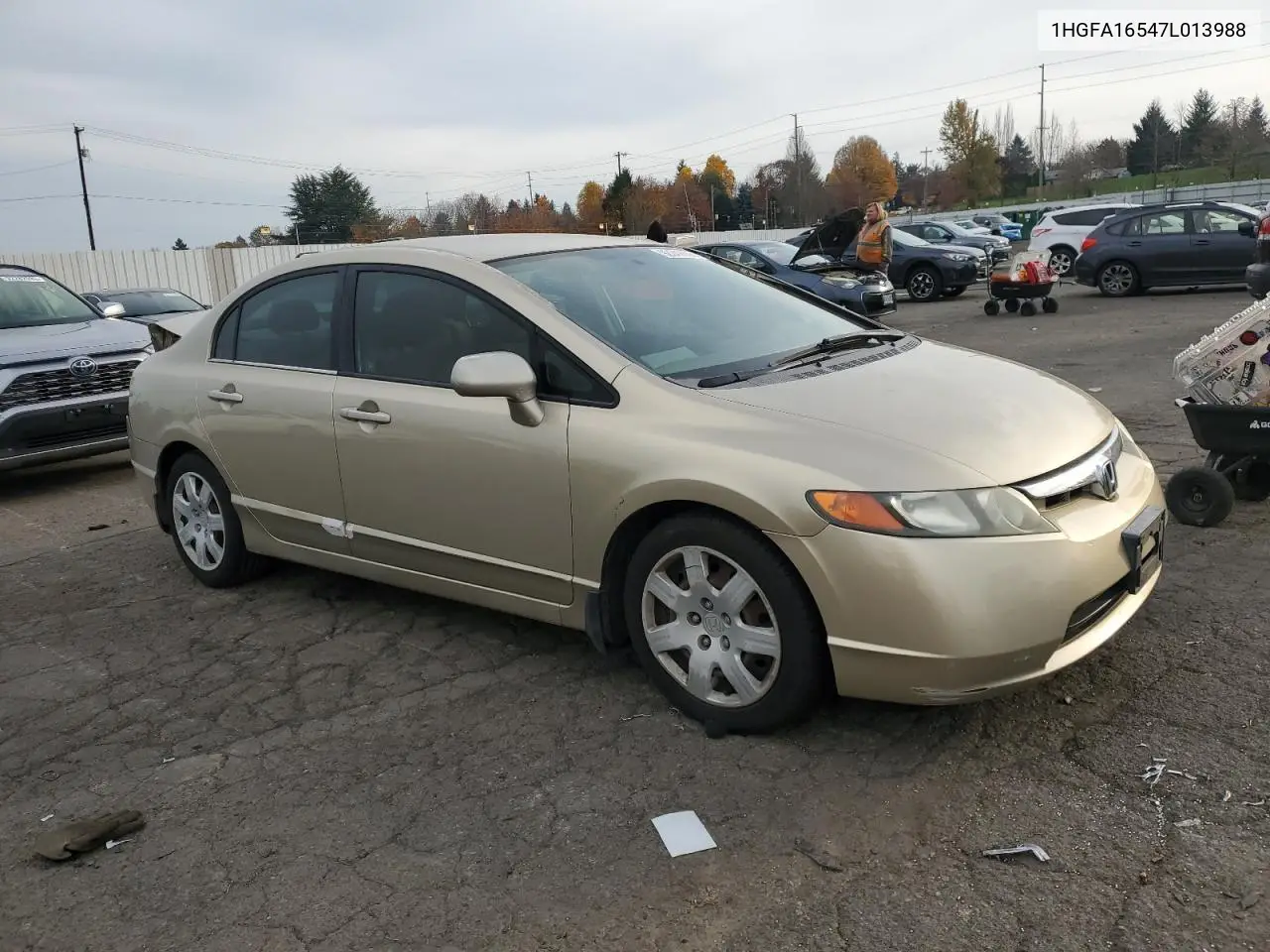 1HGFA16547L013988 2007 Honda Civic Lx