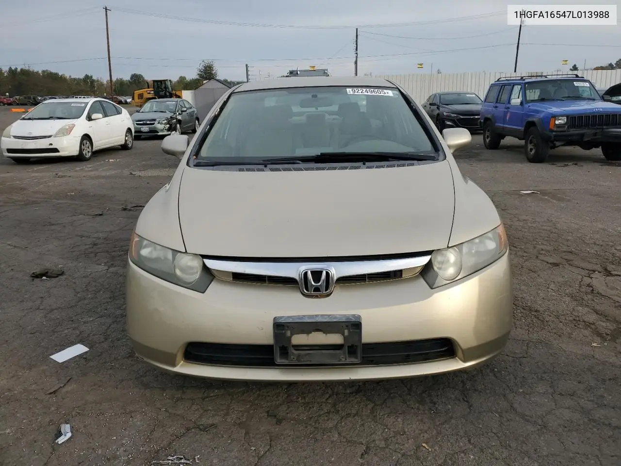 1HGFA16547L013988 2007 Honda Civic Lx
