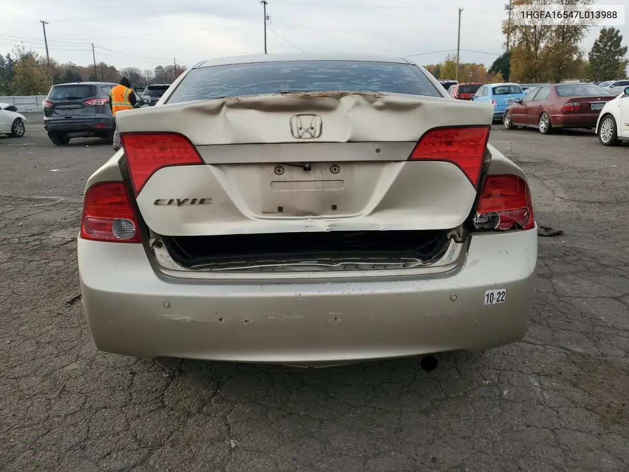 1HGFA16547L013988 2007 Honda Civic Lx