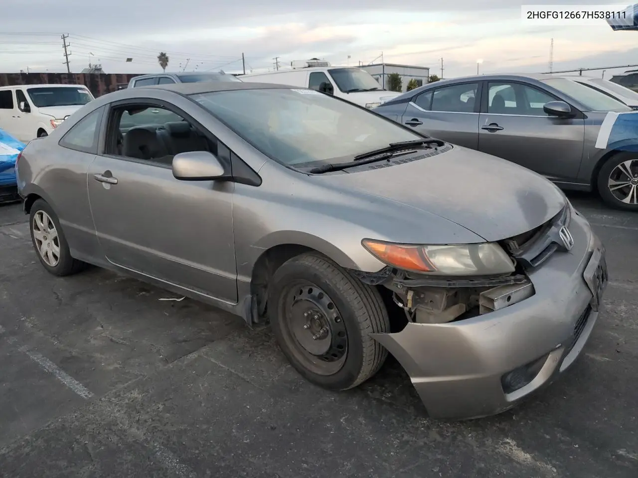 2HGFG12667H538111 2007 Honda Civic Lx