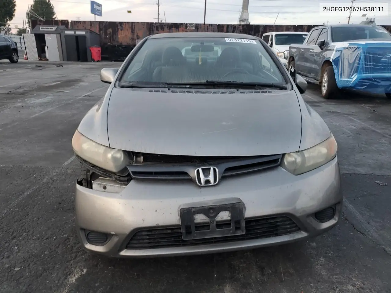 2HGFG12667H538111 2007 Honda Civic Lx