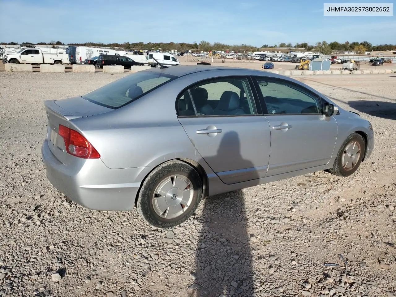 JHMFA36297S002652 2007 Honda Civic Hybrid
