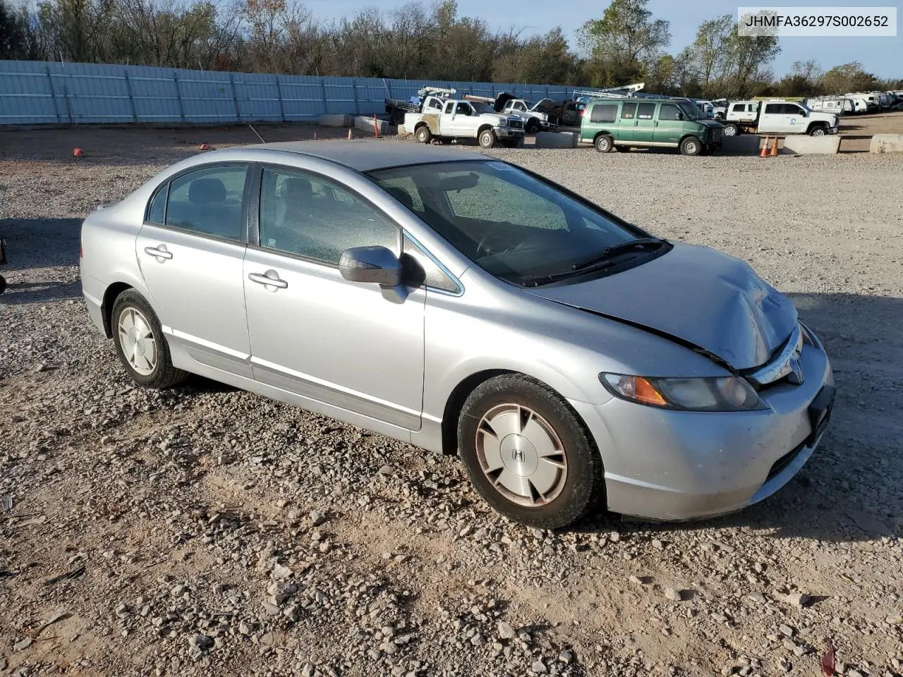JHMFA36297S002652 2007 Honda Civic Hybrid