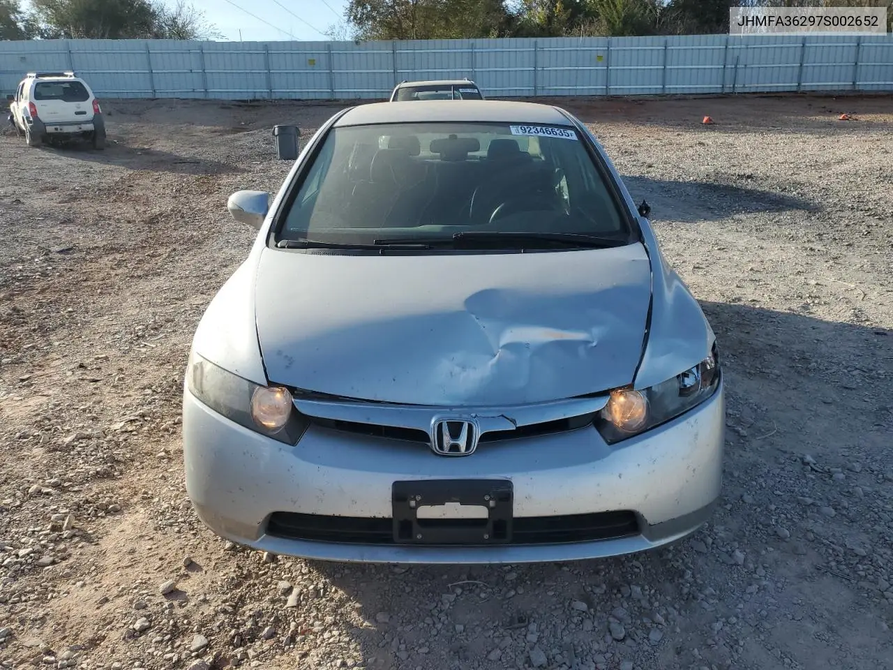 JHMFA36297S002652 2007 Honda Civic Hybrid