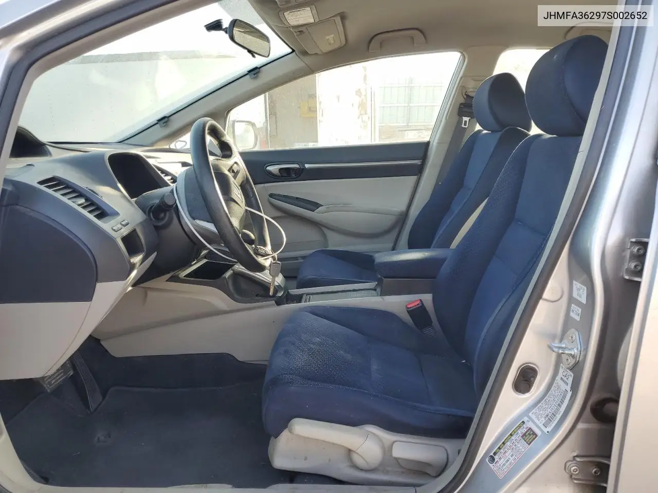 JHMFA36297S002652 2007 Honda Civic Hybrid
