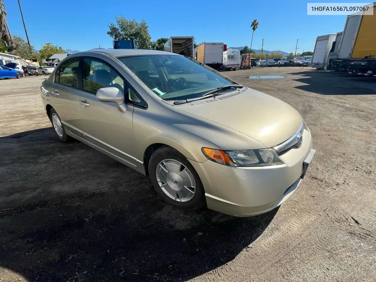 1HGFA16567L097067 2007 Honda Civic Lx