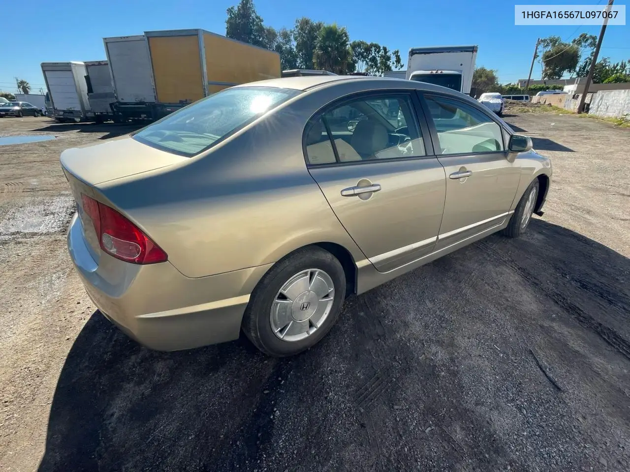 1HGFA16567L097067 2007 Honda Civic Lx