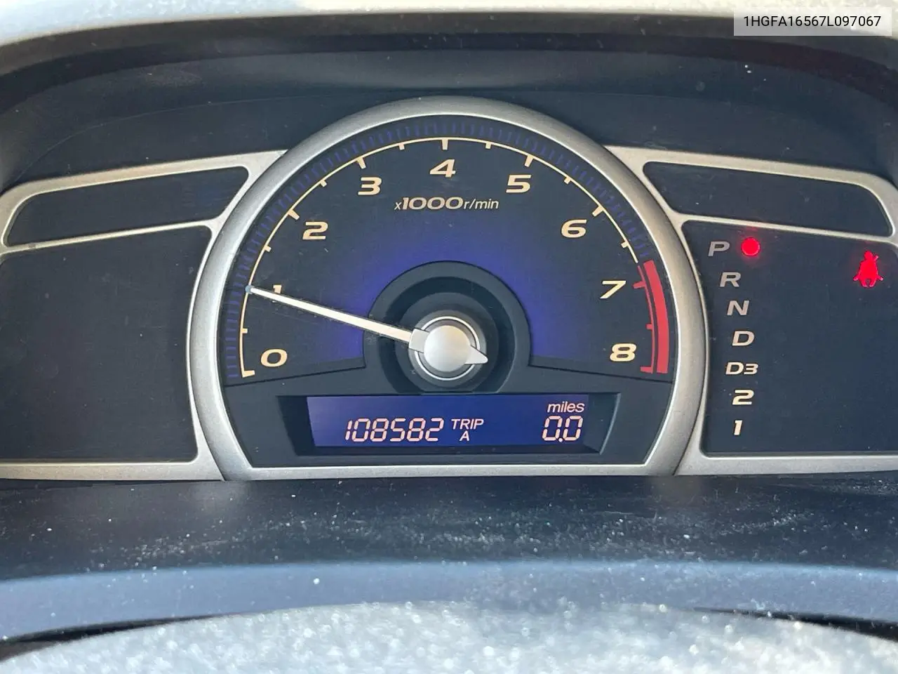 1HGFA16567L097067 2007 Honda Civic Lx