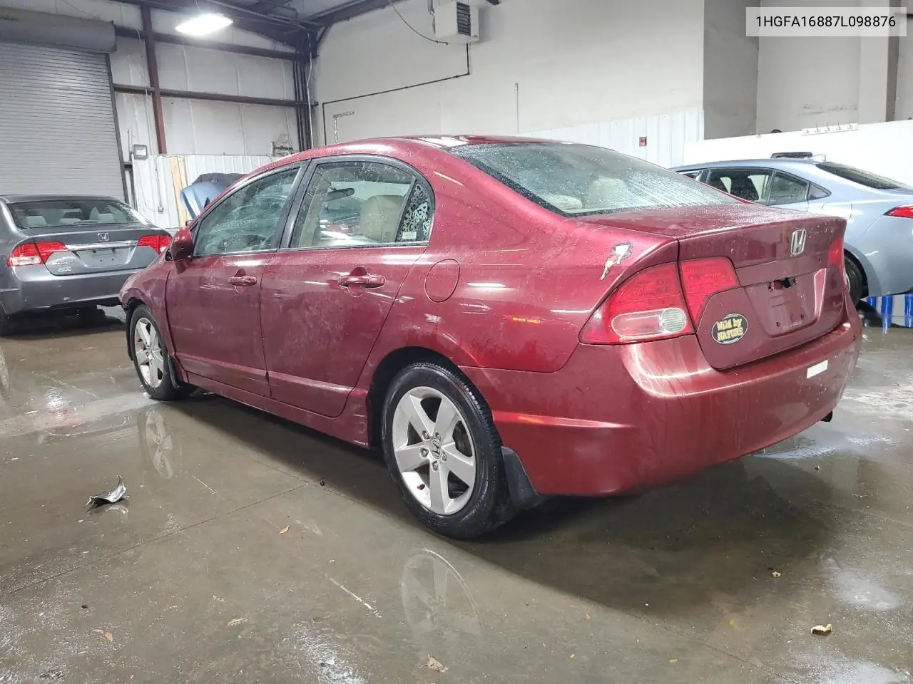 1HGFA16887L098876 2007 Honda Civic Ex