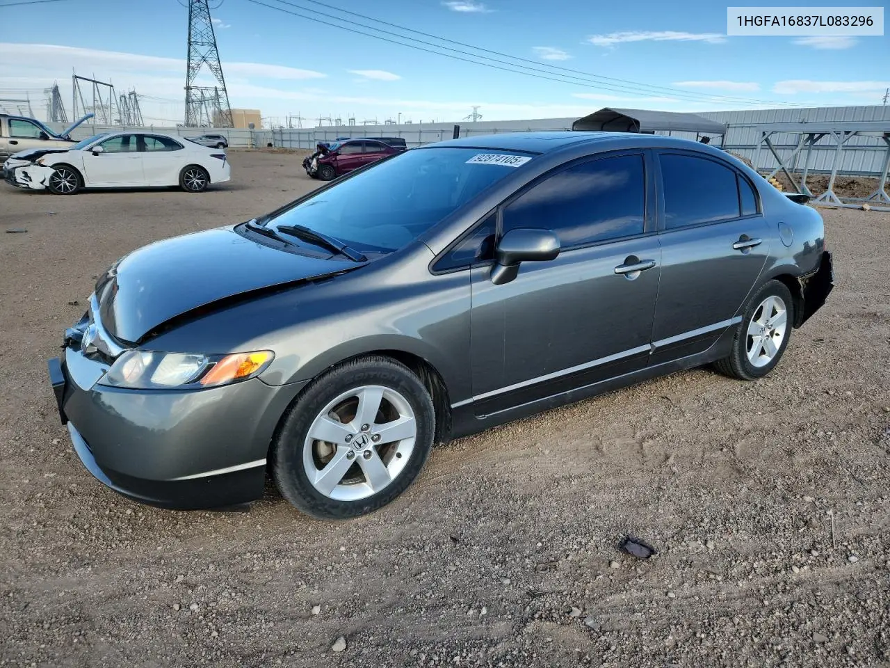 1HGFA16837L083296 2007 Honda Civic Ex