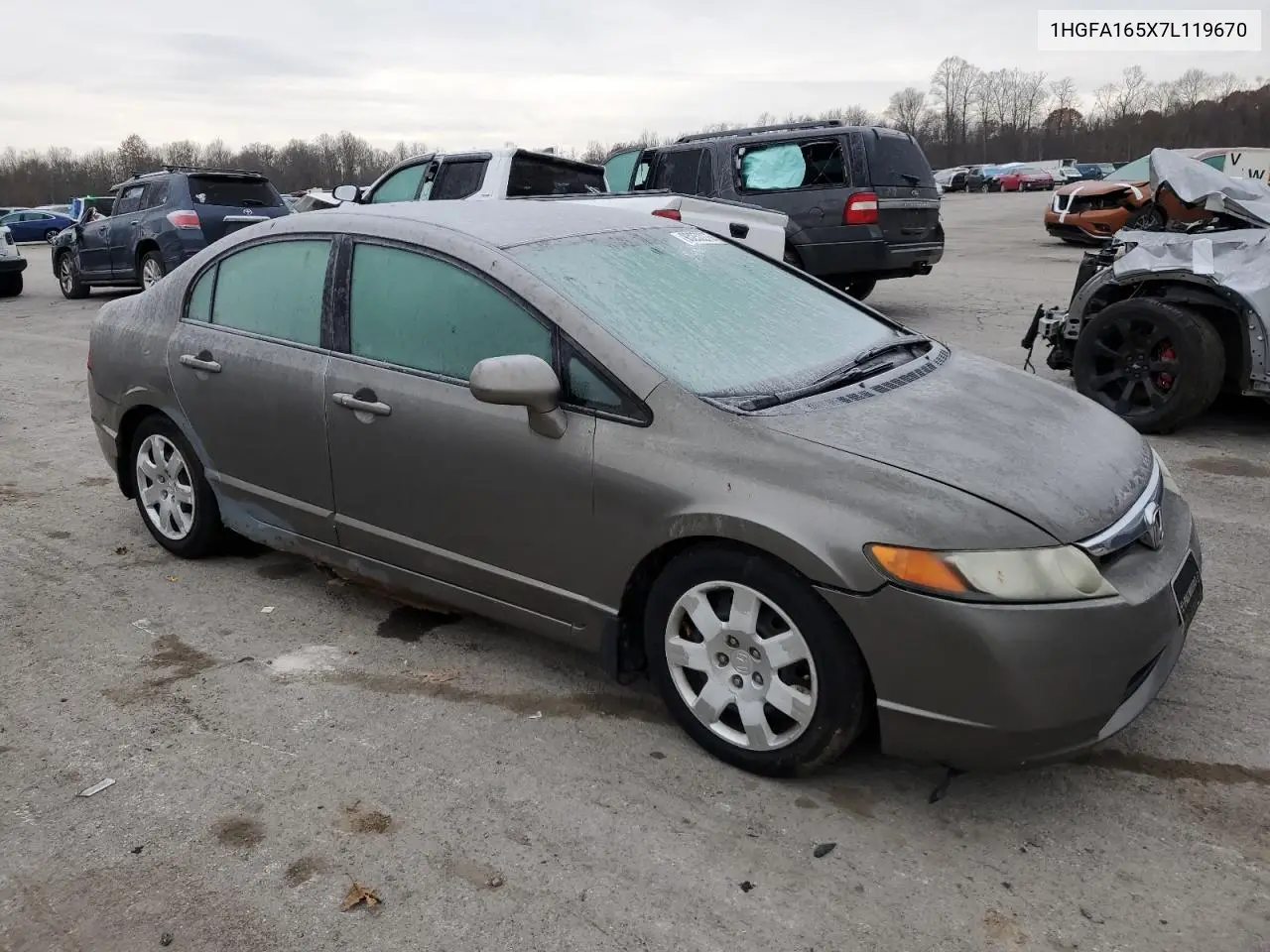 1HGFA165X7L119670 2007 Honda Civic Lx