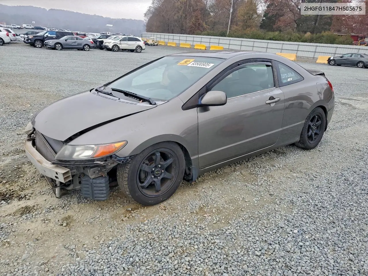 2HGFG11847H505675 2007 Honda Civic Ex