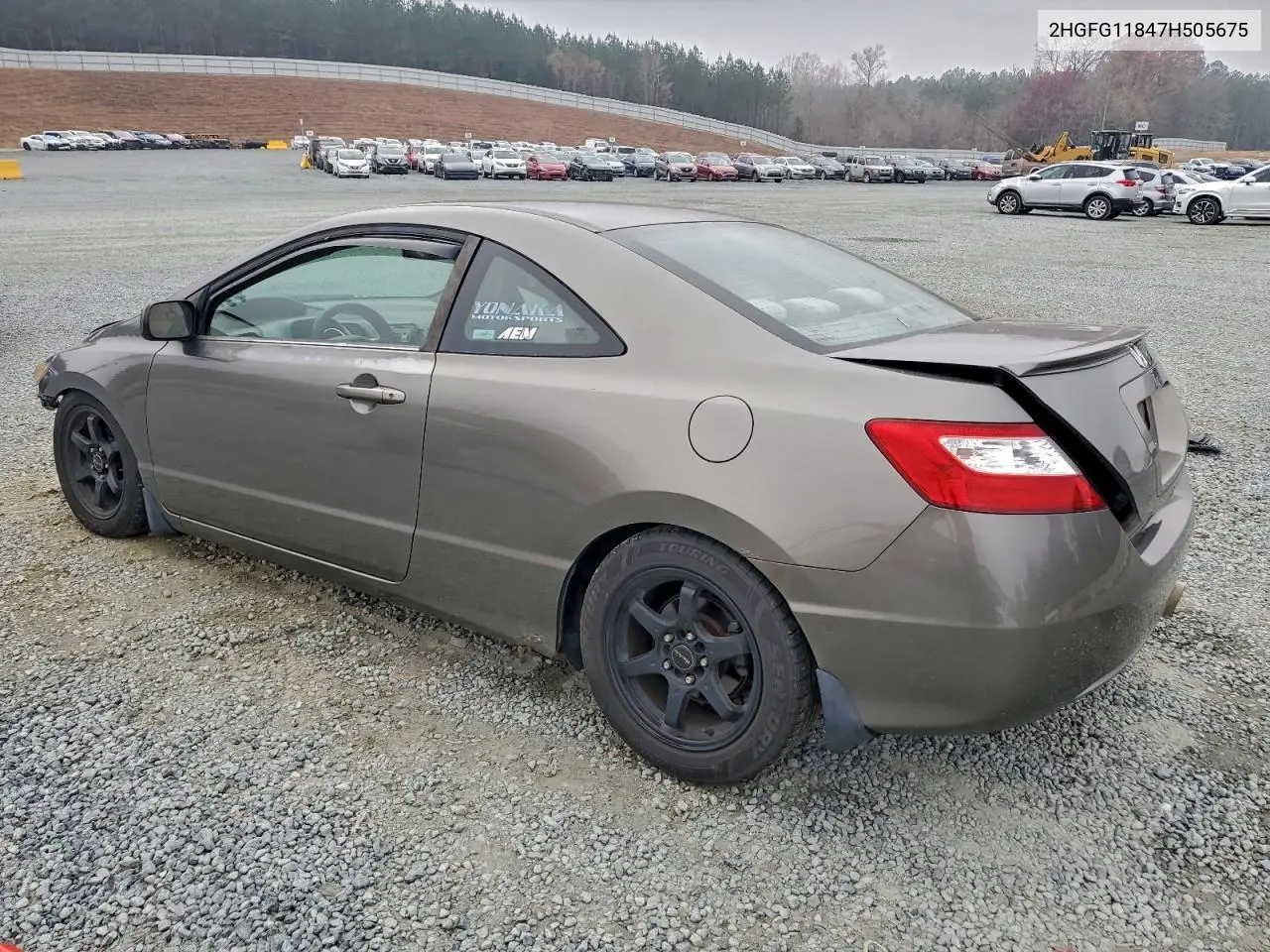 2HGFG11847H505675 2007 Honda Civic Ex