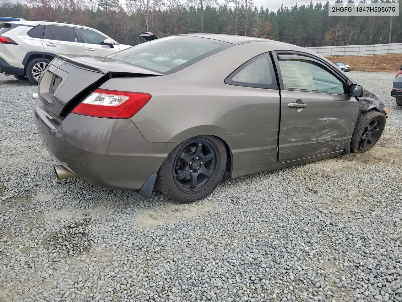 2HGFG11847H505675 2007 Honda Civic Ex
