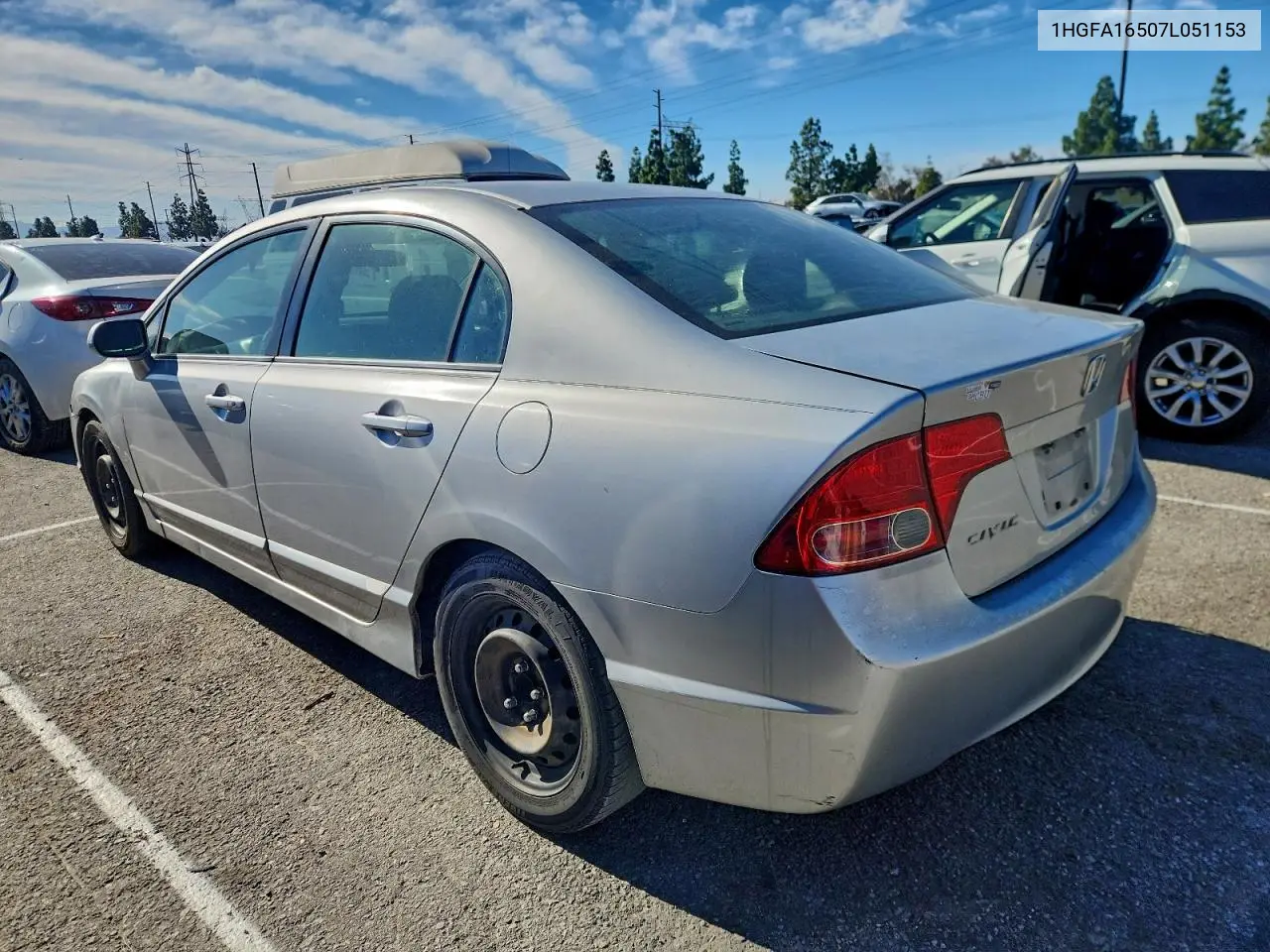 1HGFA16507L051153 2007 Honda Civic Lx