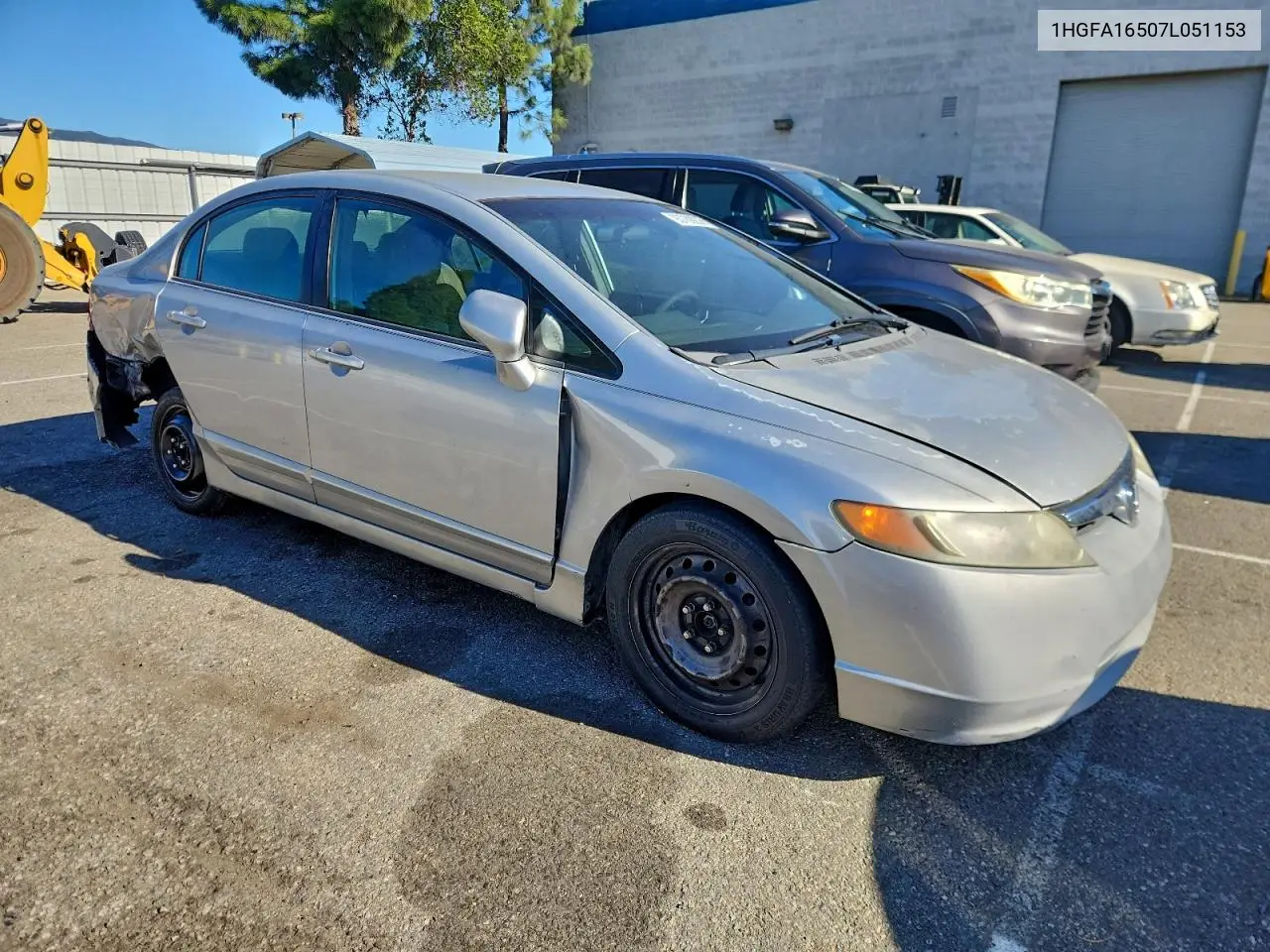 1HGFA16507L051153 2007 Honda Civic Lx