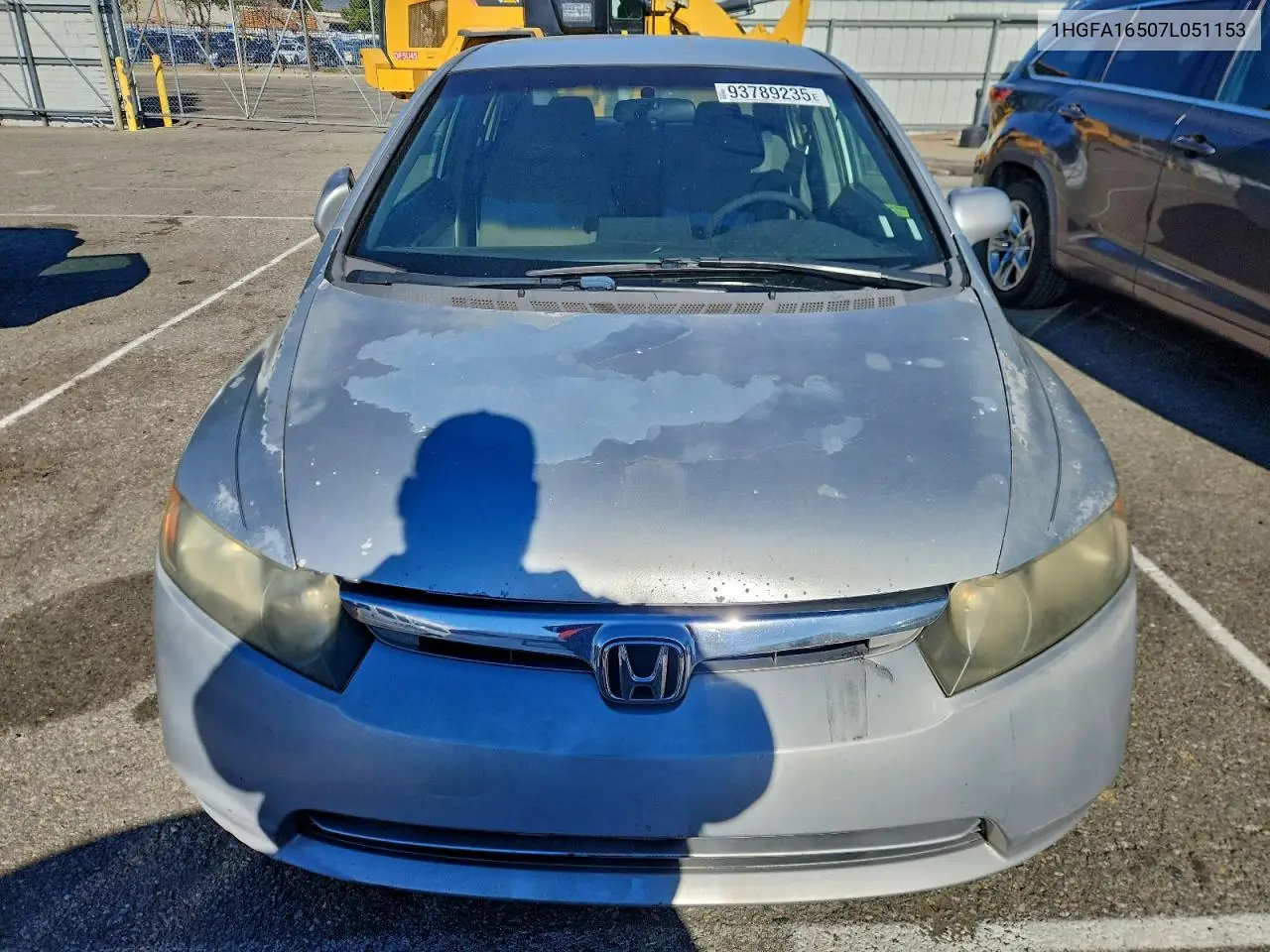 1HGFA16507L051153 2007 Honda Civic Lx