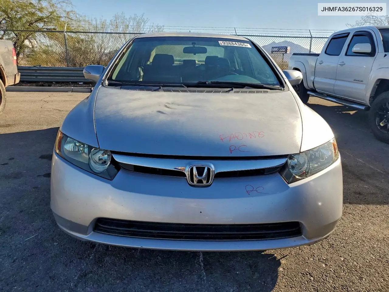 JHMFA36267S016329 2007 Honda Civic Hybrid