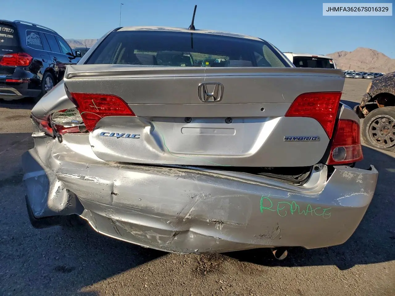 JHMFA36267S016329 2007 Honda Civic Hybrid