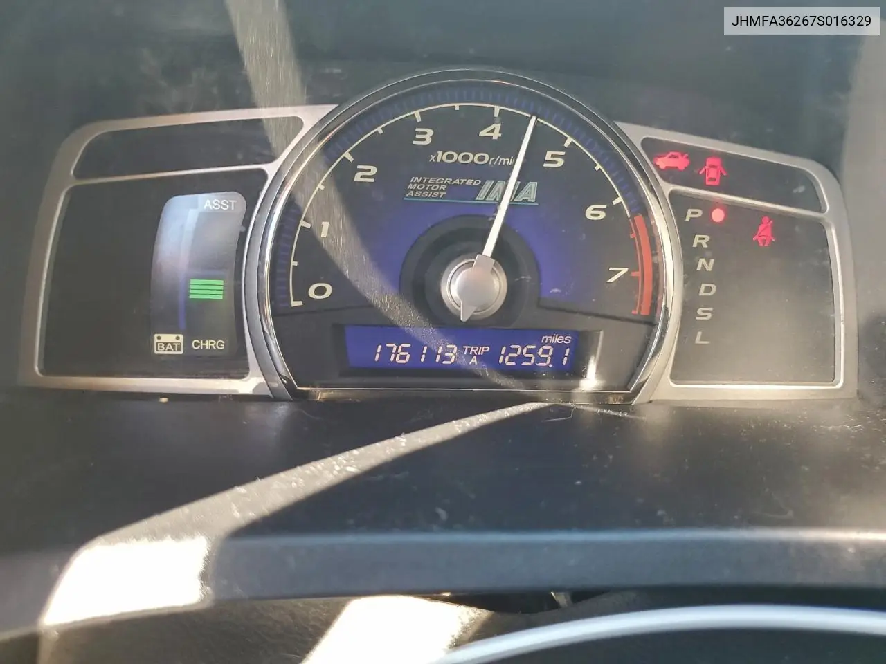 JHMFA36267S016329 2007 Honda Civic Hybrid