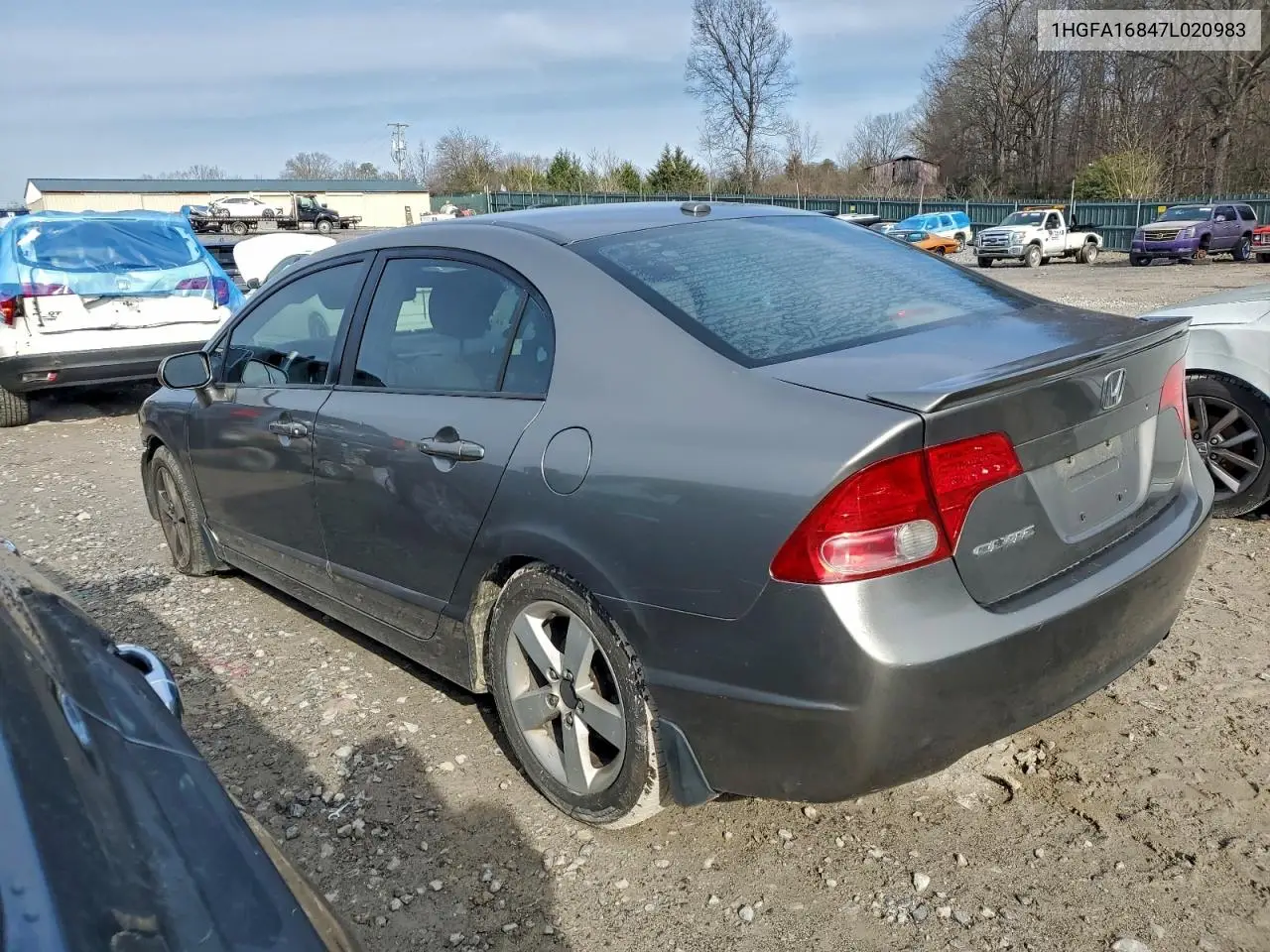 1HGFA16847L020983 2007 Honda Civic Ex