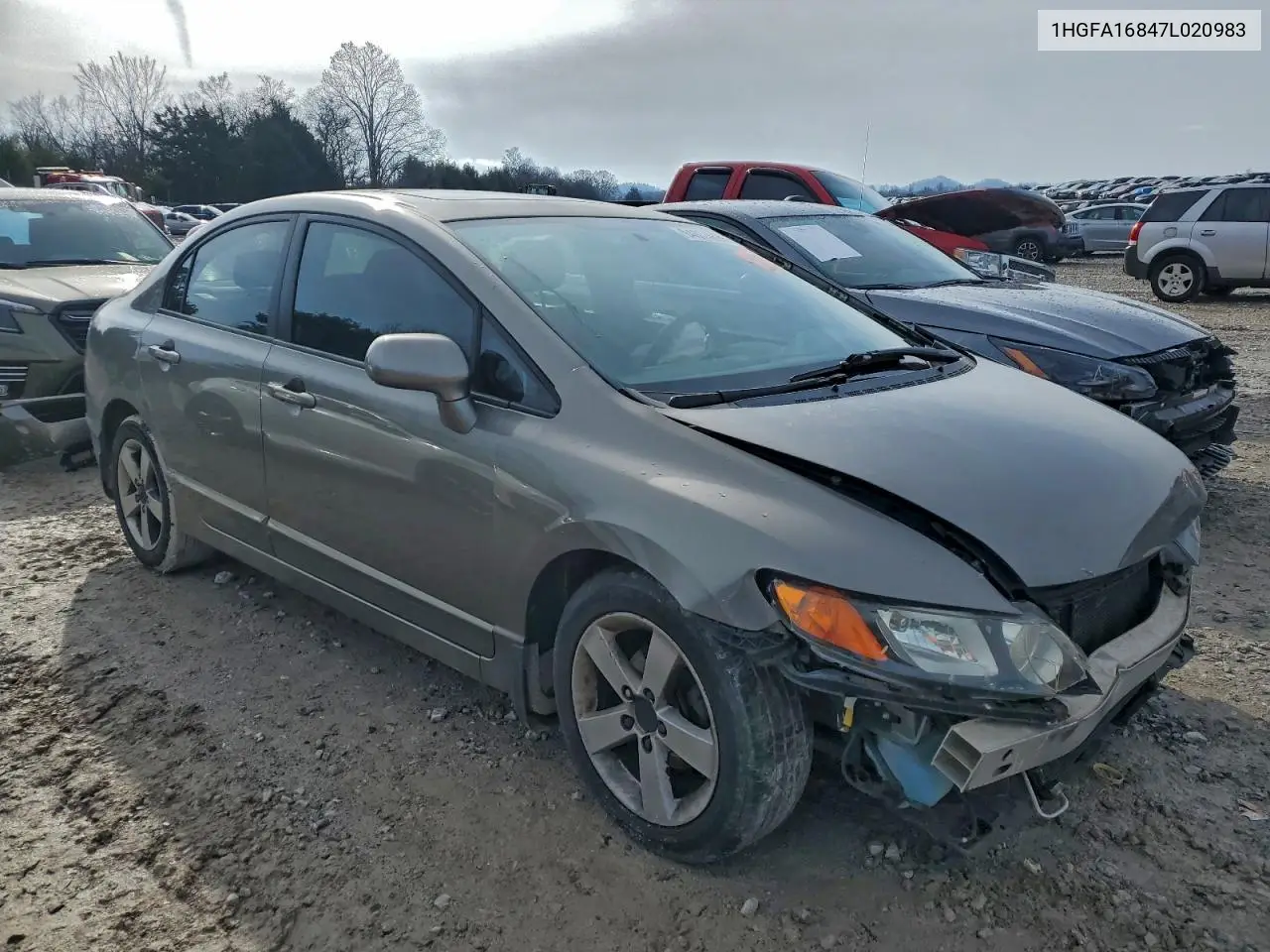 1HGFA16847L020983 2007 Honda Civic Ex