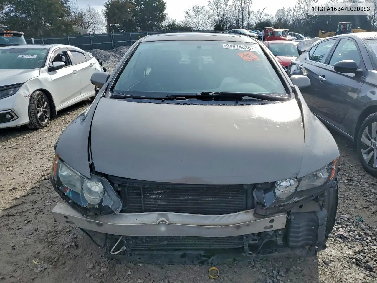 1HGFA16847L020983 2007 Honda Civic Ex
