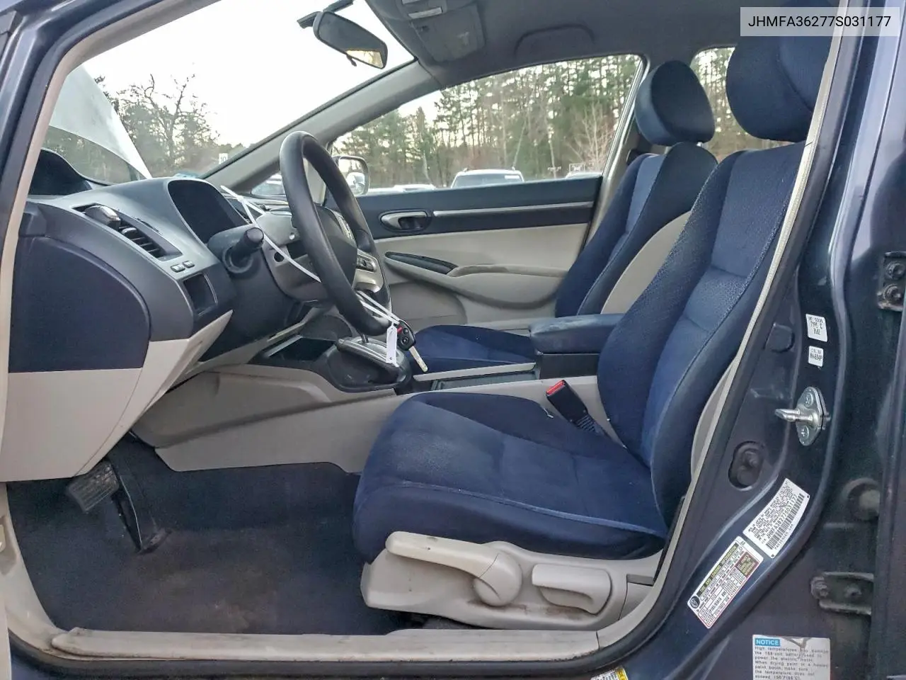 JHMFA36277S031177 2007 Honda Civic Hybrid