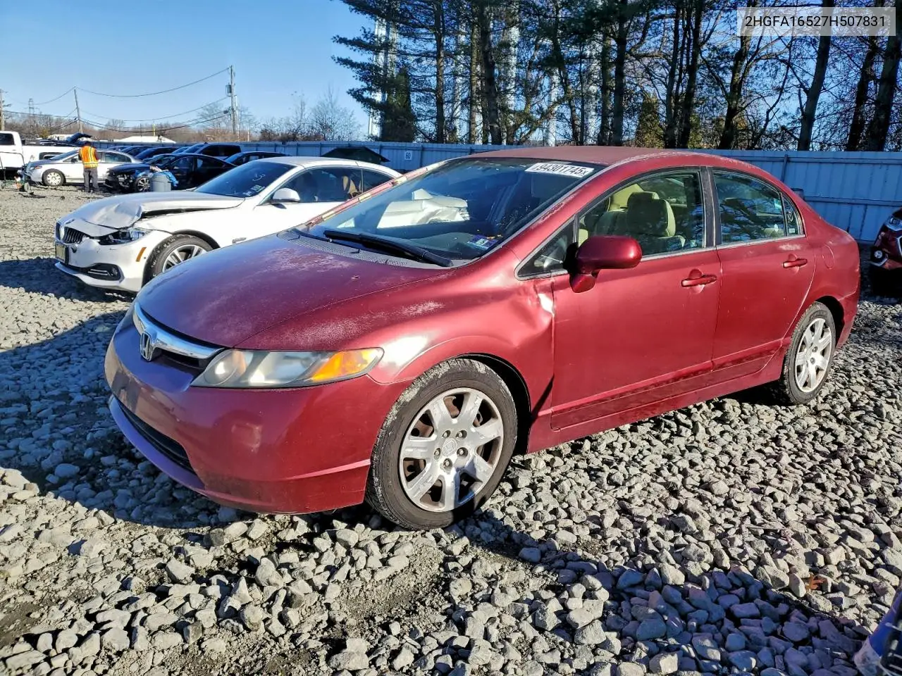 2HGFA16527H507831 2007 Honda Civic Lx