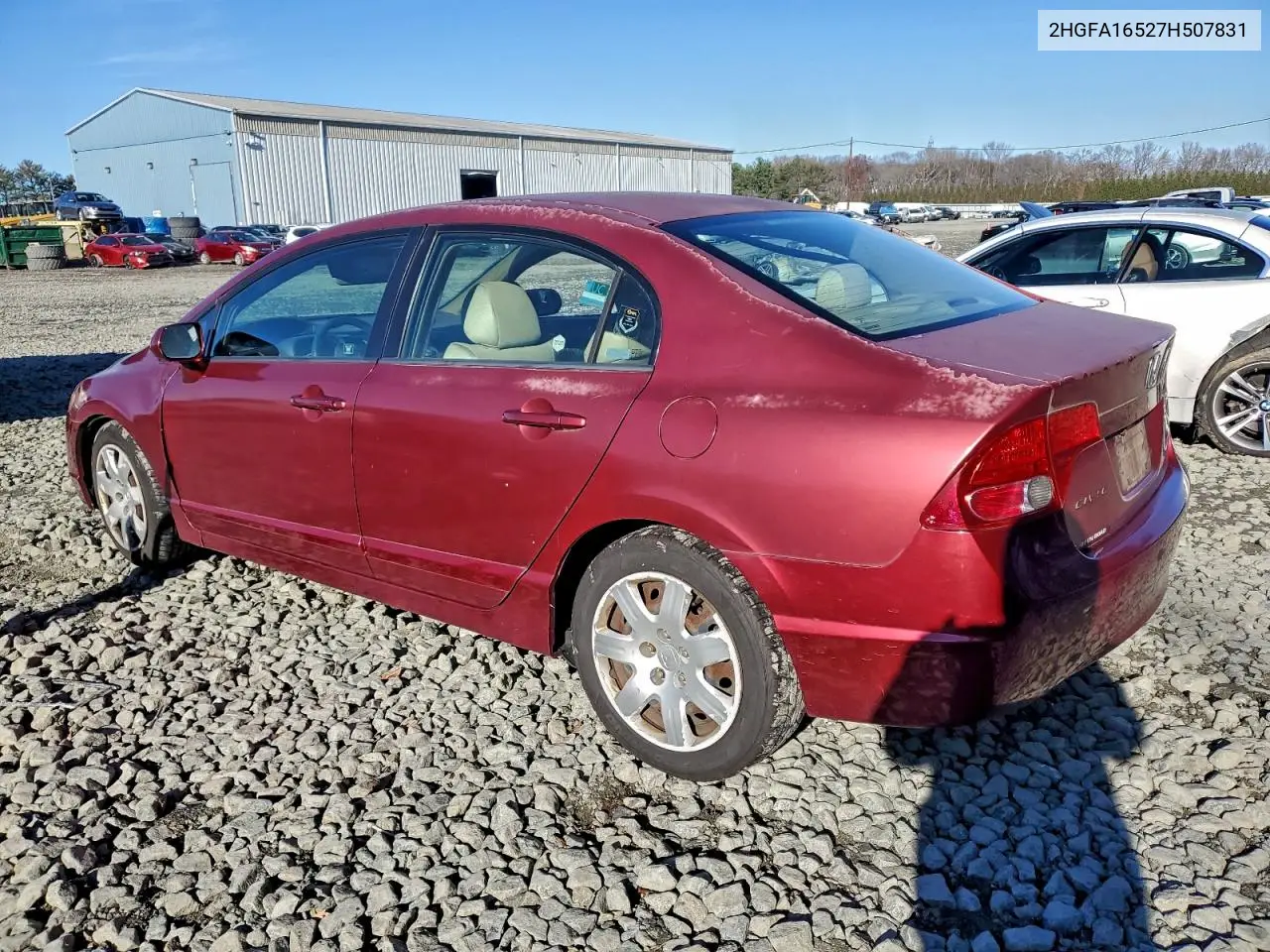 2HGFA16527H507831 2007 Honda Civic Lx