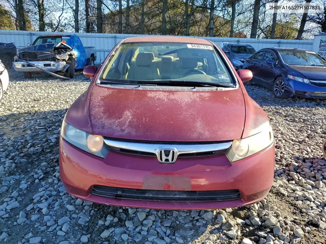 2HGFA16527H507831 2007 Honda Civic Lx