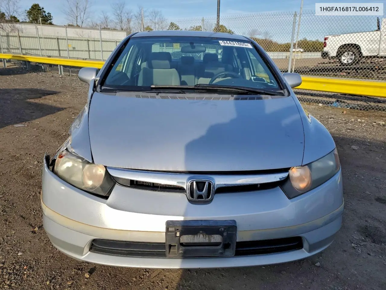 1HGFA16817L006412 2007 Honda Civic Ex