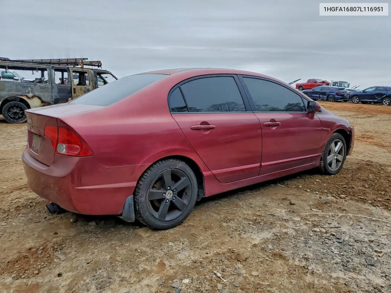 1HGFA16807L116951 2007 Honda Civic Ex
