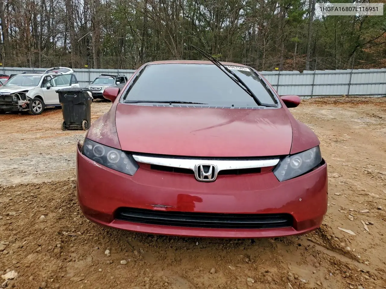 1HGFA16807L116951 2007 Honda Civic Ex