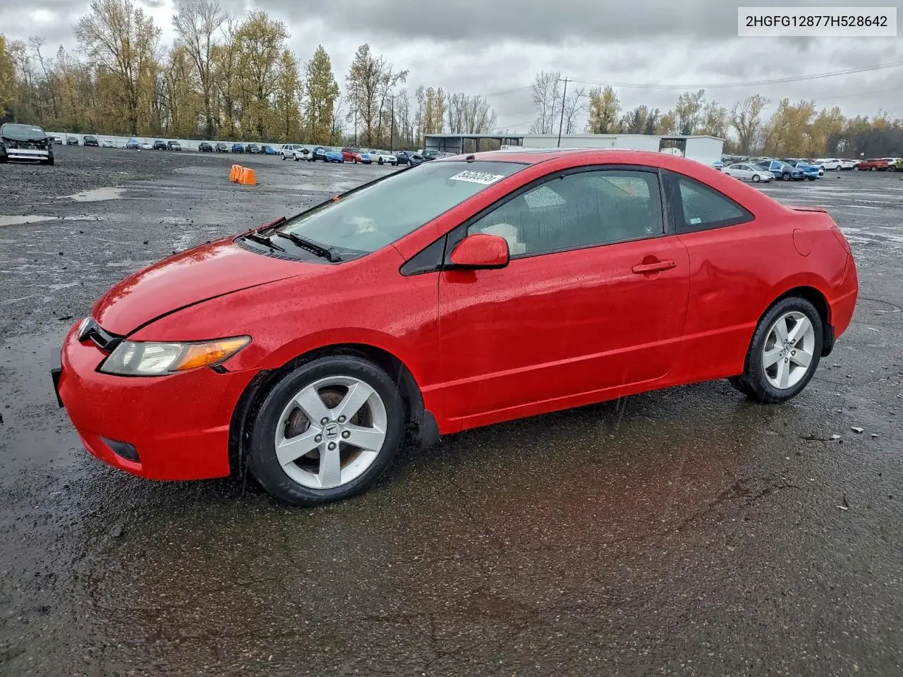 2HGFG12877H528642 2007 Honda Civic Ex