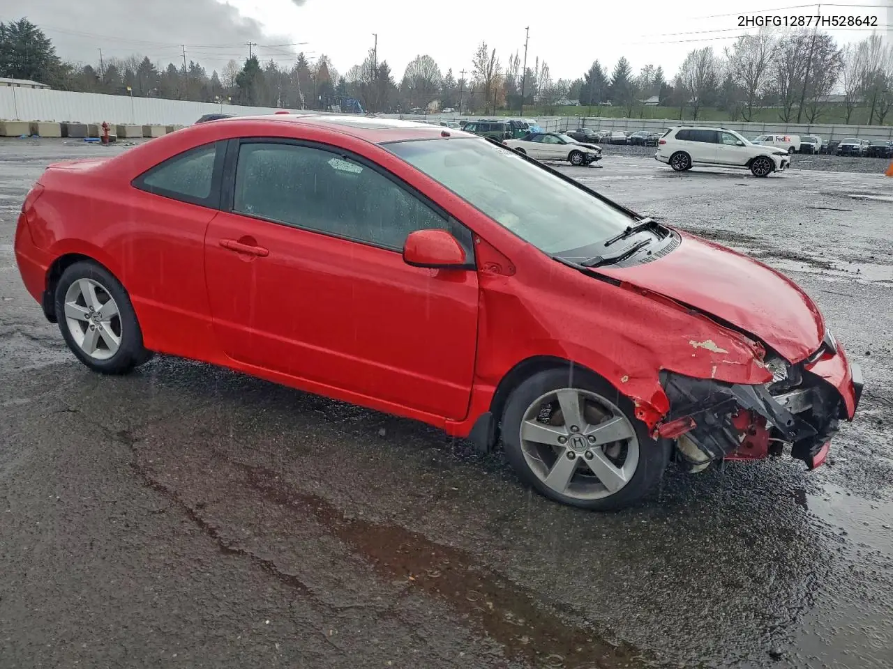 2HGFG12877H528642 2007 Honda Civic Ex