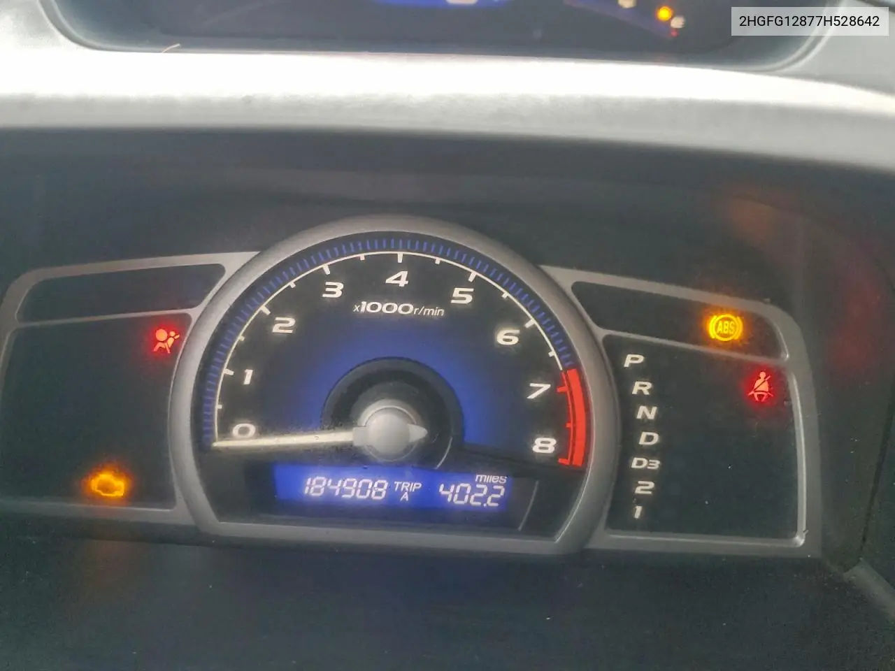 2HGFG12877H528642 2007 Honda Civic Ex