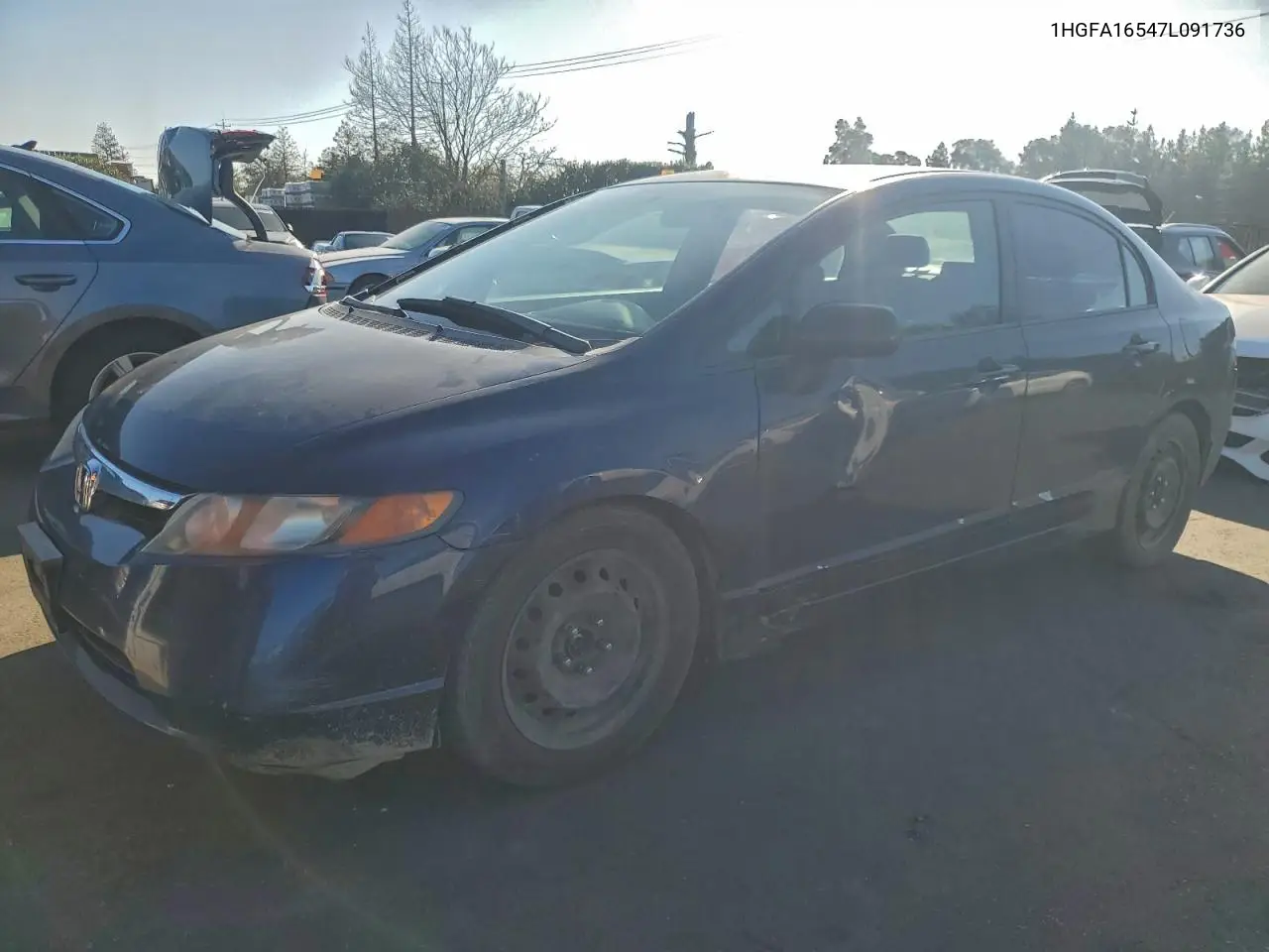 1HGFA16547L091736 2007 Honda Civic Lx