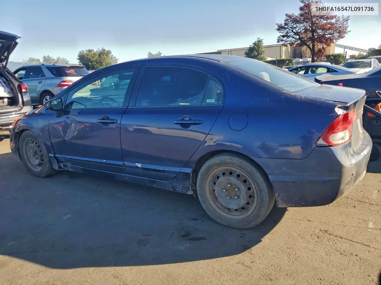 1HGFA16547L091736 2007 Honda Civic Lx