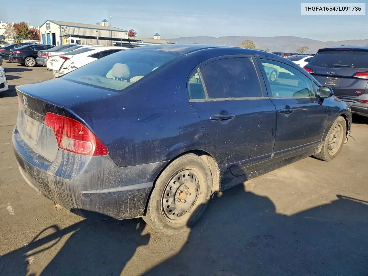1HGFA16547L091736 2007 Honda Civic Lx