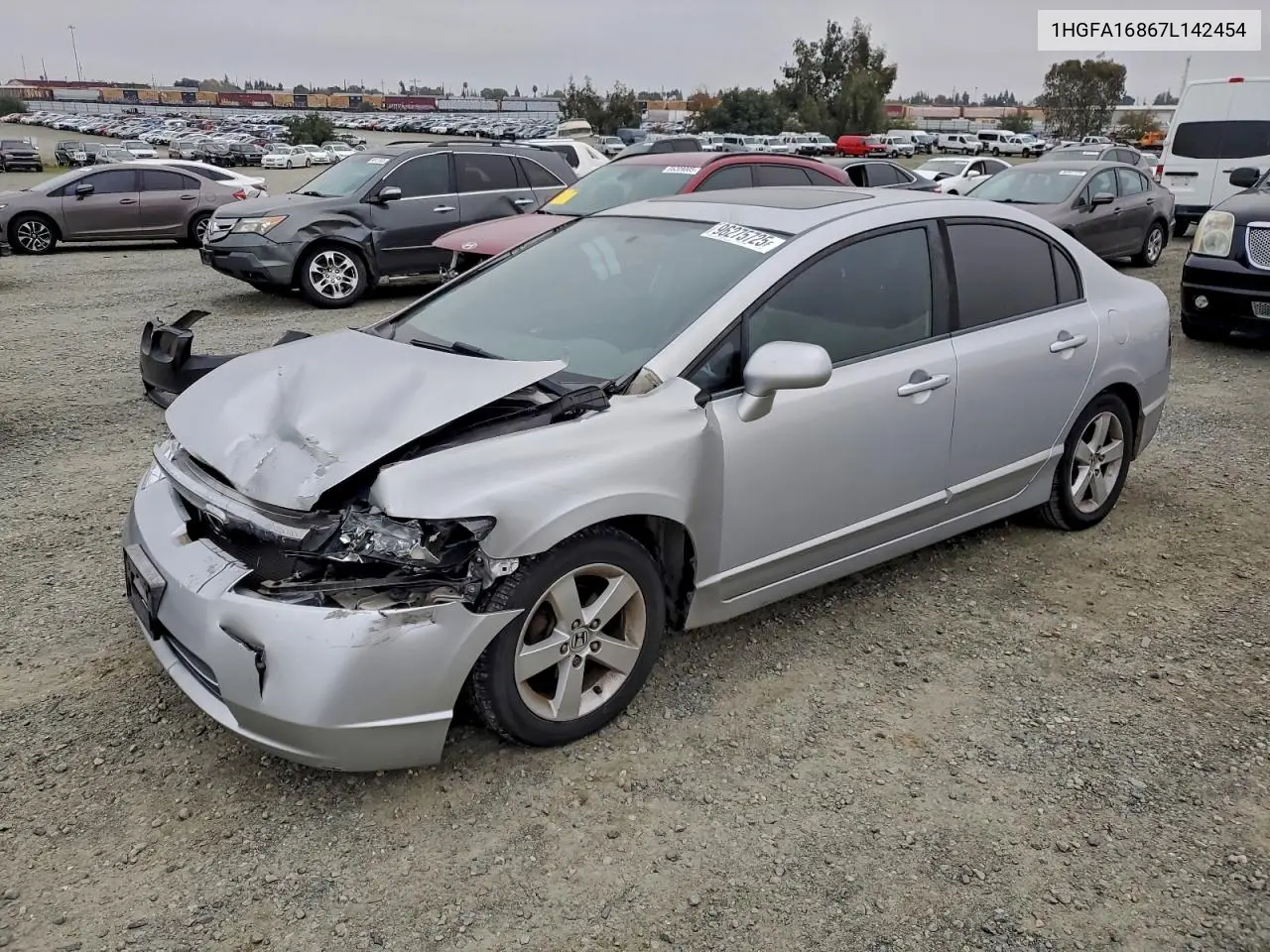 1HGFA16867L142454 2007 Honda Civic Ex