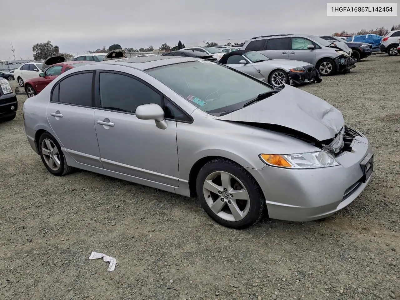 1HGFA16867L142454 2007 Honda Civic Ex