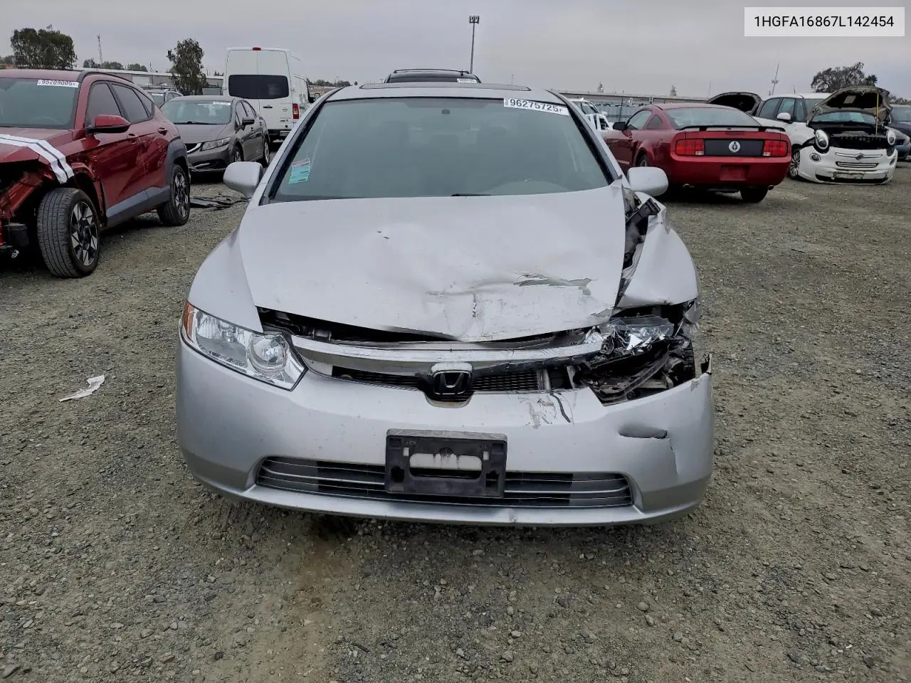 1HGFA16867L142454 2007 Honda Civic Ex