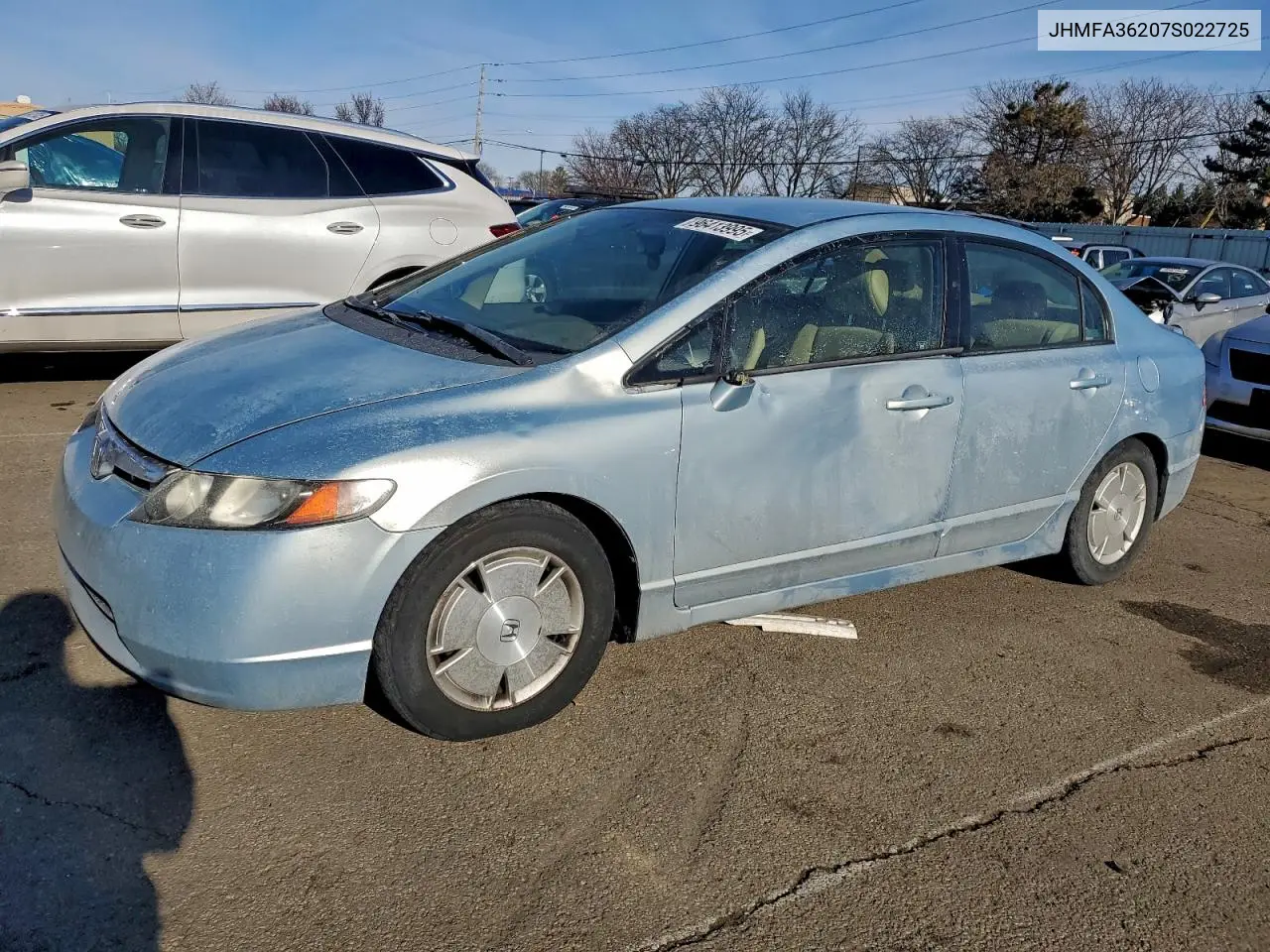 JHMFA36207S022725 2007 Honda Civic Hybrid